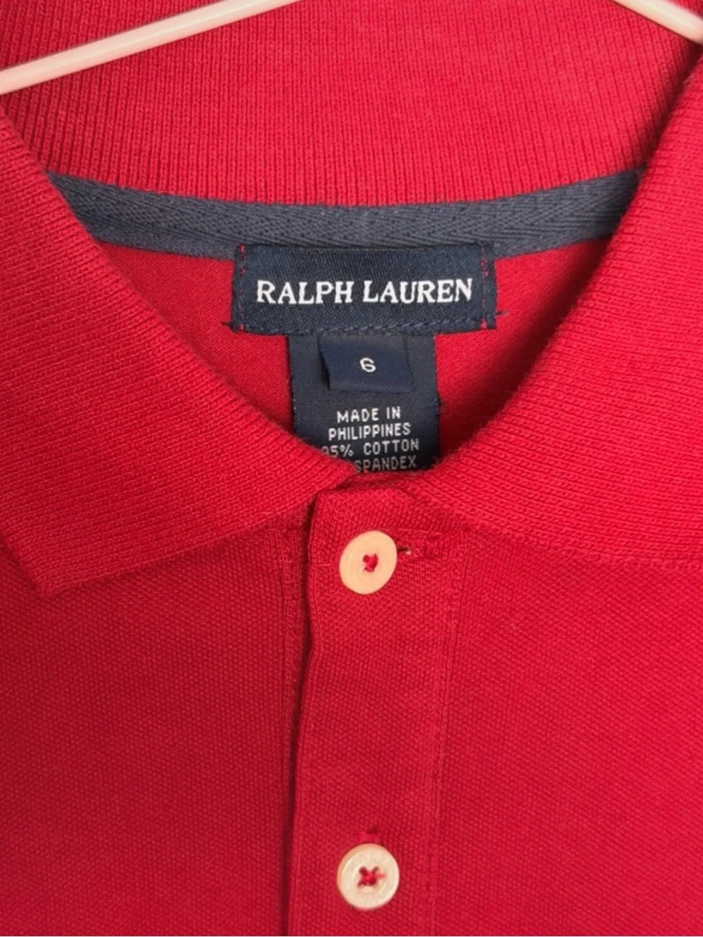 Ralph Lauren Girls Size 6 Red Polo Dress Belt NWT Fall Preppy Classic